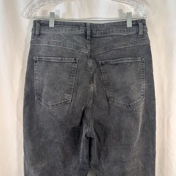 We the Free Jeans Womens 31 Grey Denim Button Fly High Rise Pockets Cotton Blend - Picture 10 of 13